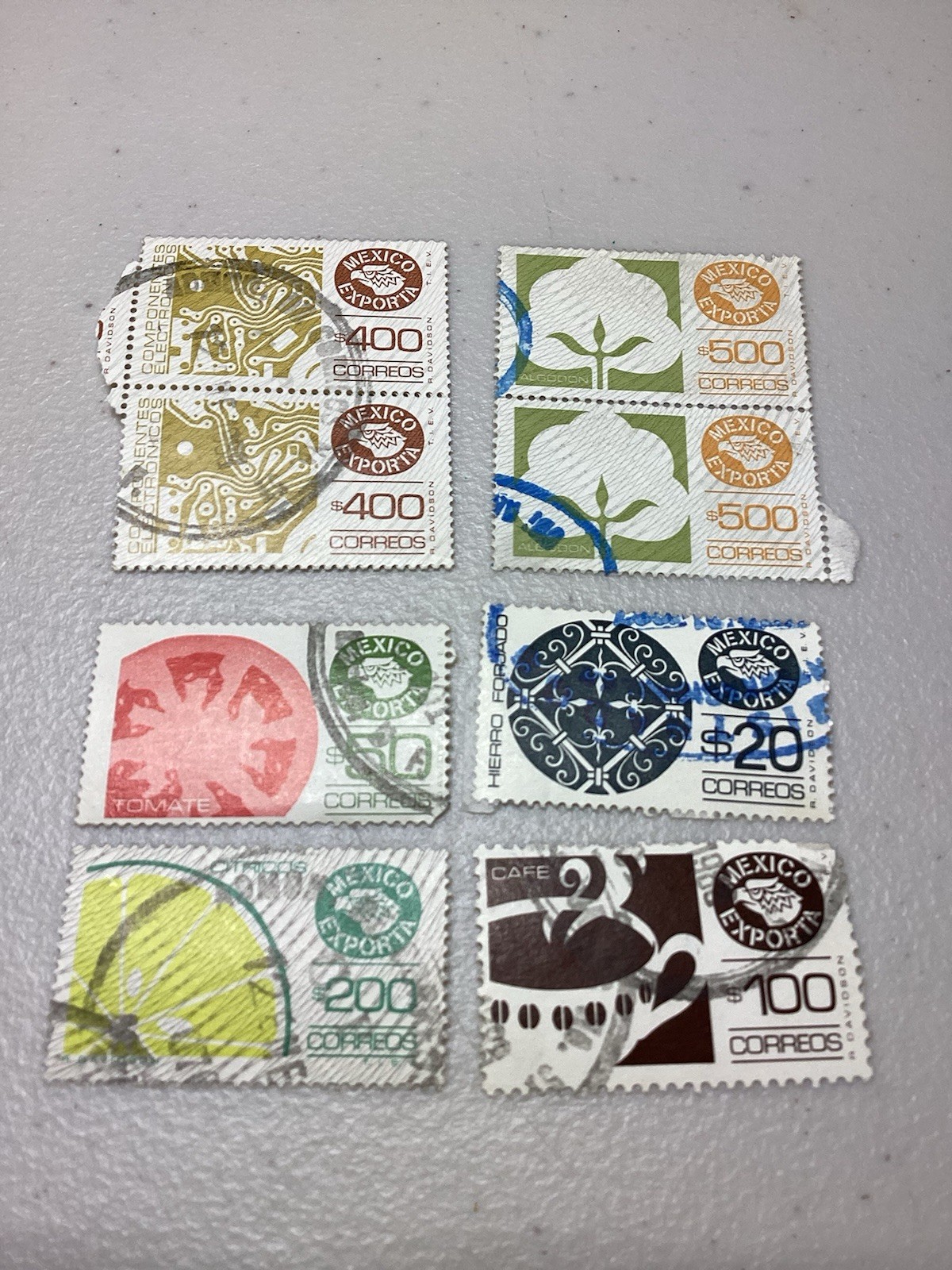 Mexican Exports Series 1970s Definitive Stamps 