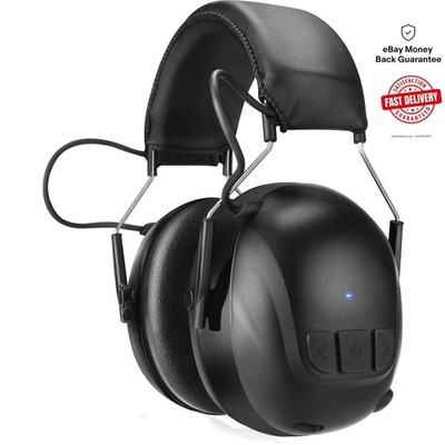 Rechargeable Bluetooth Hearing Protection - 30dB Earmuffs for Mowing & Workshops