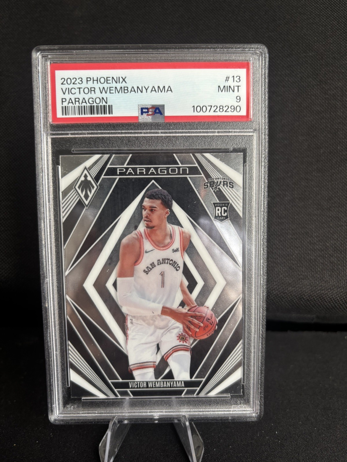 2023-24 Panini Phoenix Paragon Victor Wembanyama RC #13 San Antonio PSA 9 MINT