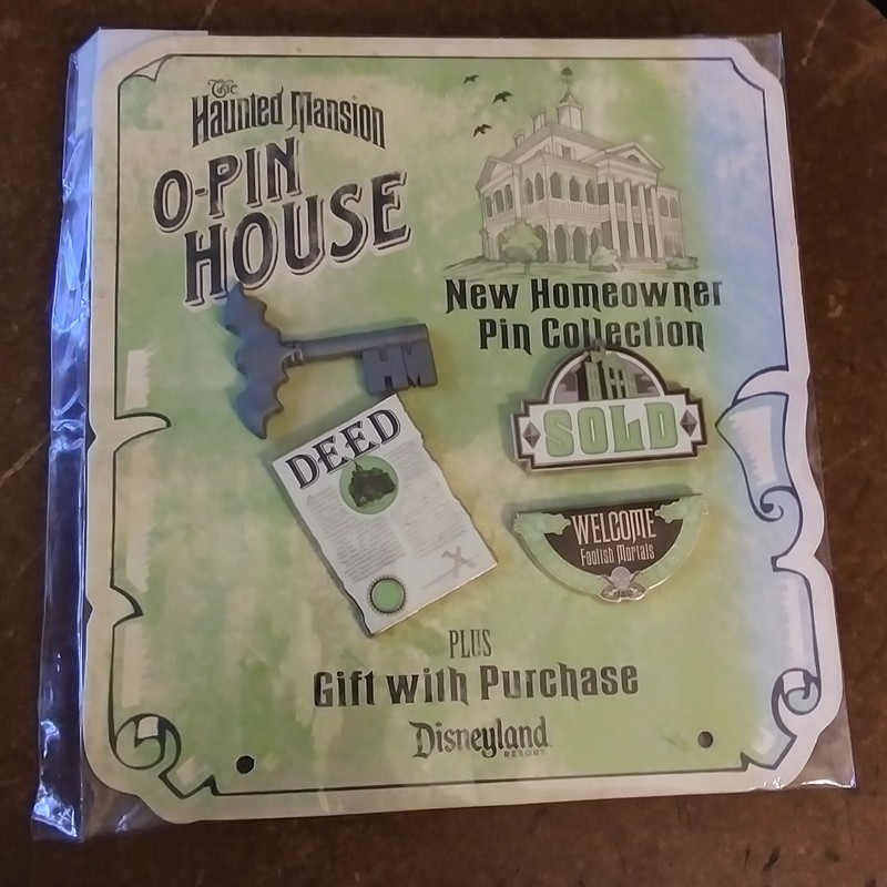 Disney Haunted Mansion O-pin house pin set excellent