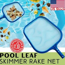 12"-Swimming Pool Leaf Skimmer Net, Clean Pool, Spa, Pond, Remove Leaves, Debris