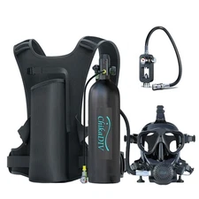 Lung Tank  Dive Mask Combo, 1.9L Lightweight Gear for Travel ​for Snorkelers​