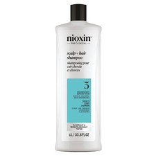 Nioxin System 3 Scalp Cleanser Shampoo Coloured Dry Damage Hair  1000 Ml