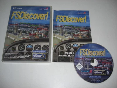 FSDiscover Pc Cd Rom FS Discover Add-On Flight Simulator 2004 & X FS2004 FSX - Image 1 of 2
