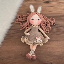 Personalized Doll Crochet, Handmade Crochet Amigurumi Doll Gift, Amigurumi Doll