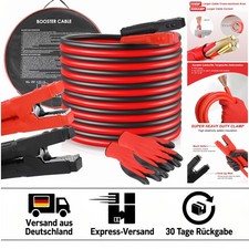 3000A Starthilfekabel 6m für 12V/24V Fahrzeug - Inkl. Reisetasche und Handschuhe