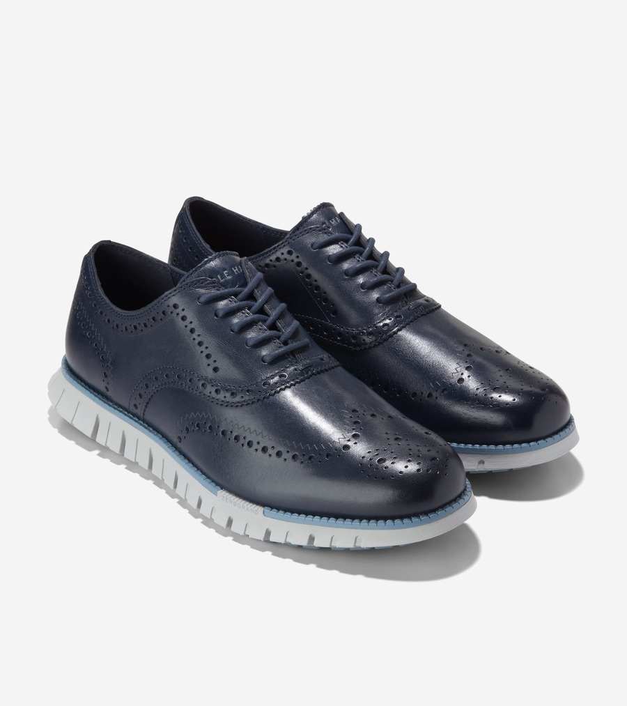 Cole Haan ZerøGrand Remastered Wingtip Oxford Navy Blazer C41857