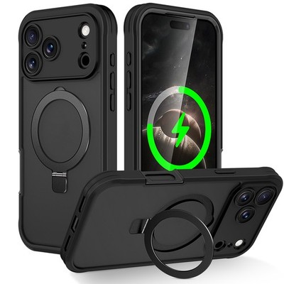 For iPhone 17 Pro Max 16 15 14 13 Magnetic Case with Built-in Screen Protector