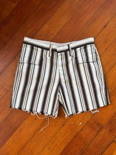 Vintage 1960s Anvil Brand Striped Cut Off Shorts