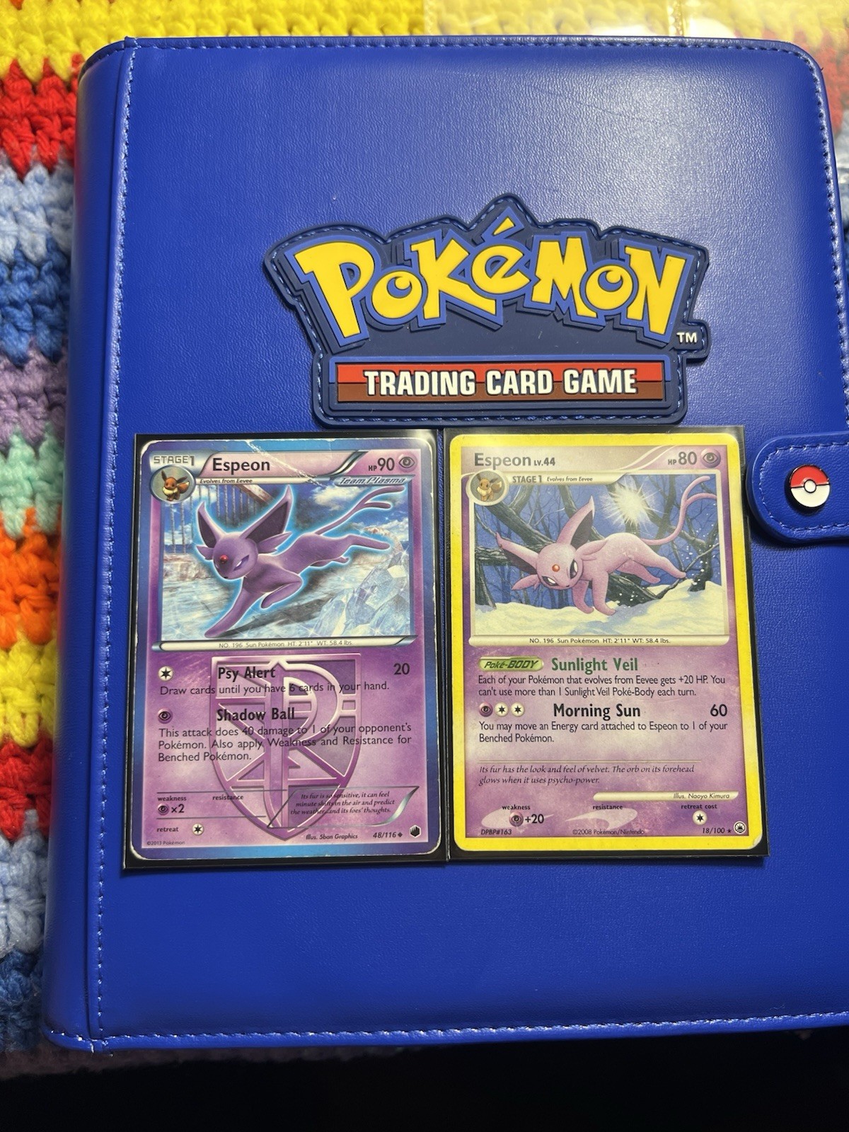 Pokemon Card Lot Espeon 48/116 Team Plasma Freeze & 18/100 Majestic Dawn Vintage