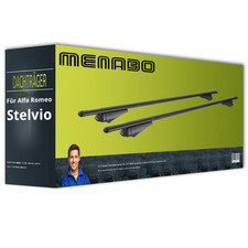 Menabo Tiger - Dachträger - Aluminium - für Alfa Romeo Stelvio Typ 949 komplett