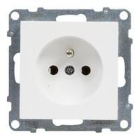 Suno Einzelsteckdose 2P+Z Weiß 16A 250V SchraubanschlüSse 721185