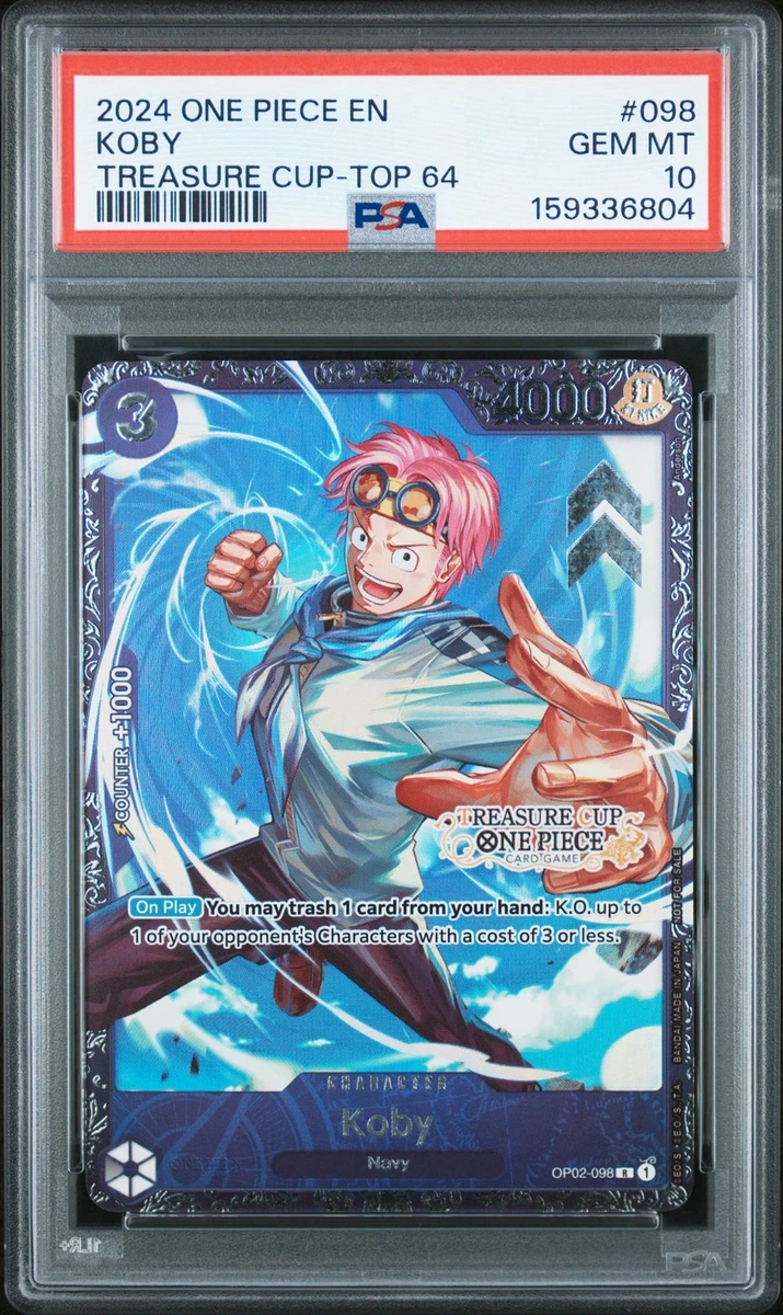 PSA10 コビー トレジャーカップ Koby OP02-098 One Piece Promotion Cards for sale | eBay