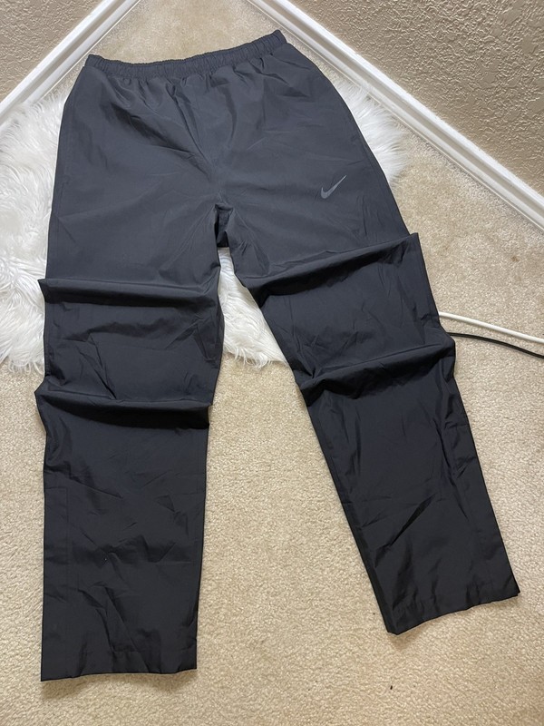 Nike Golf Golf Storm-FIT Rain Pants Mens Size S Black Waterproof Windproof Zip