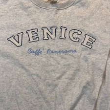 H&M Women M White Venice Graphic Crewneck Pul...
