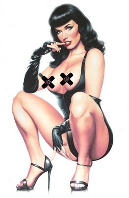 Cool Comics Gallery Betty Page Naughty Cover B by Cano LTD 50