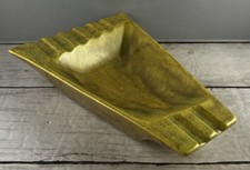 Vintage Mid-Century Modern Yellow Cigarette AshTray