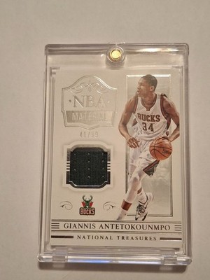 2014-15 Panini National Treasures Giannis Antetokounmpo #NBA-GA /99 Game Patch!