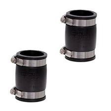 1056-150 1-1/2-in. Flexible PVC Pipe Coupling for Cast Iron and Plastic