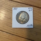 1951 franklin half dollar Rainbow Toning