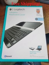 Logitech Ultrathin Keyboard Cover Black iPad 2 and iPad 3rd 4th Gen Excellent Co