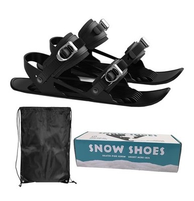 Mini Short Ski Skates for Snow Pro Version - Adjustable Snowskates Snowblades 