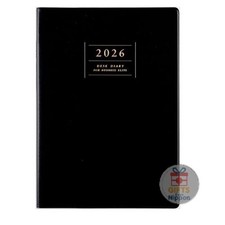 Takahashi 2026 A5 Weekly Desk Diary Planner Black Leather-Like Cover New