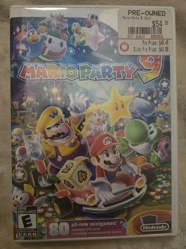 Mario Party 9 Nintendo Wii Multiplayer With Case + Manual