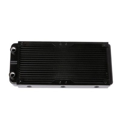 Aluminum Computer Radiator Water Cooling Cooler 2 Fans 240mm For CPU Heatsink