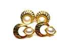 Vintage Costume Jewelry Lot Pearl Earring Lot 1928