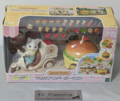 Sylvanian Families Hamburger Wagon Mi-91 Food Truck Set Epoch Japan [Neu]