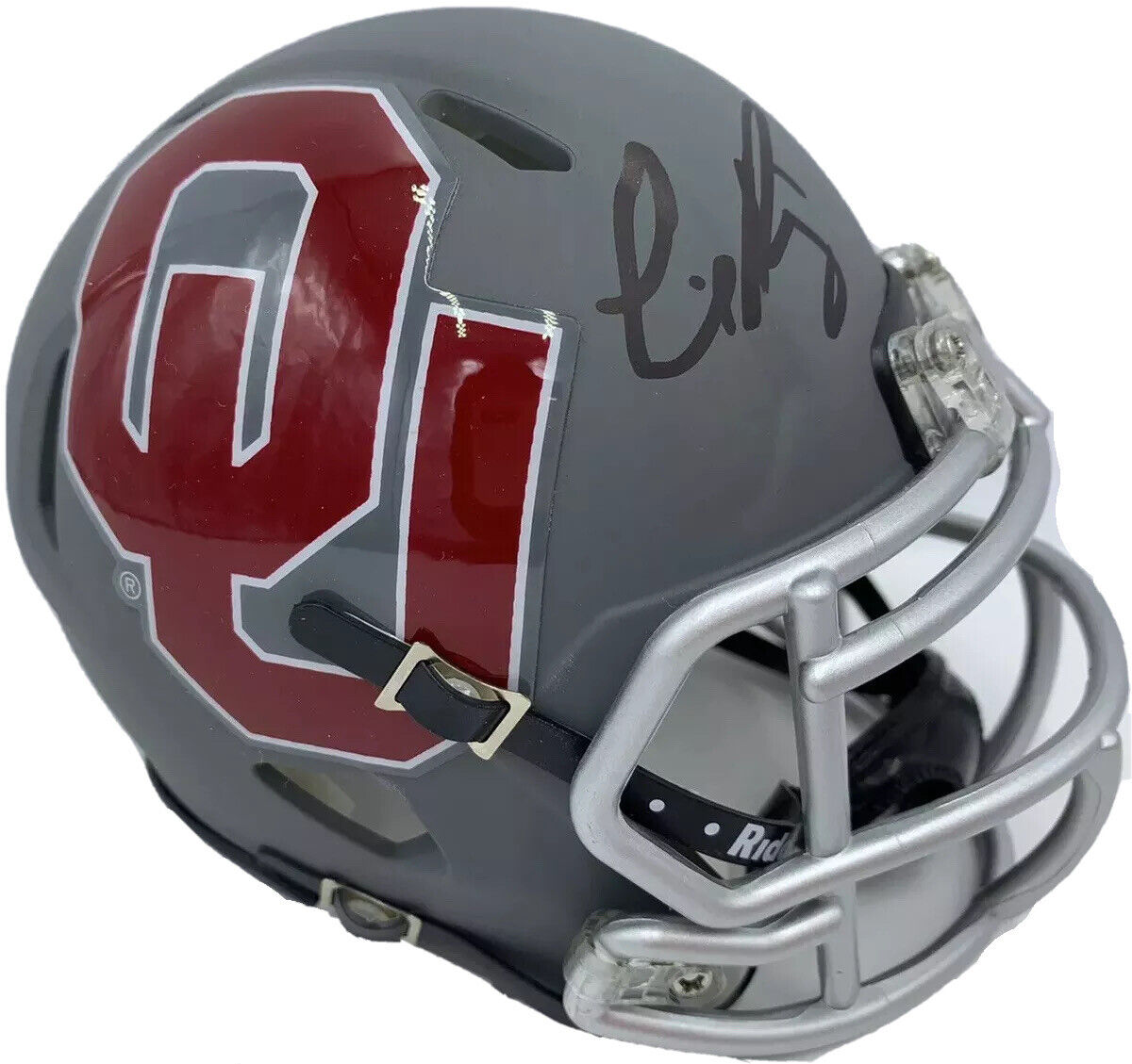 Lincoln Riley Autographed Signed Oklahoma Sooners Football Mini Helmet Amp Auto PSA/DNA