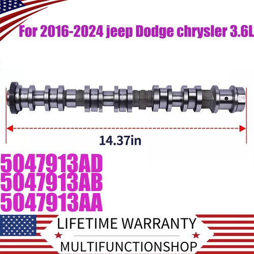 Right Side Intake Cam Camshaft For 2016-2024 Jeep Dodge Chrysler 3.6L 5047913AD