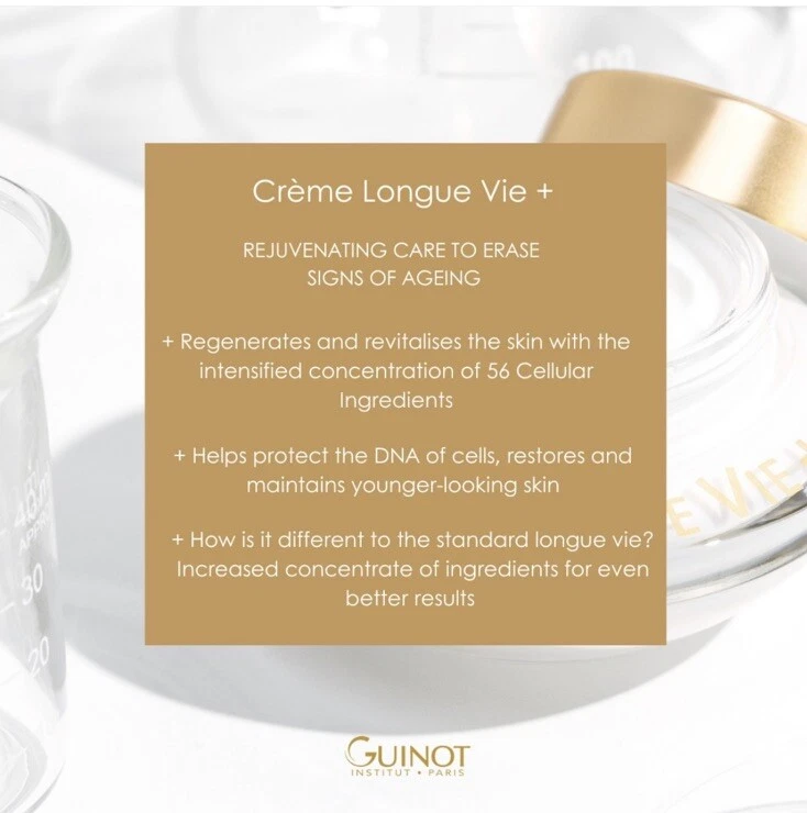 Tarro crema Guinot Longue Vie 50 ml hecho en Francia Foto 3 de 3