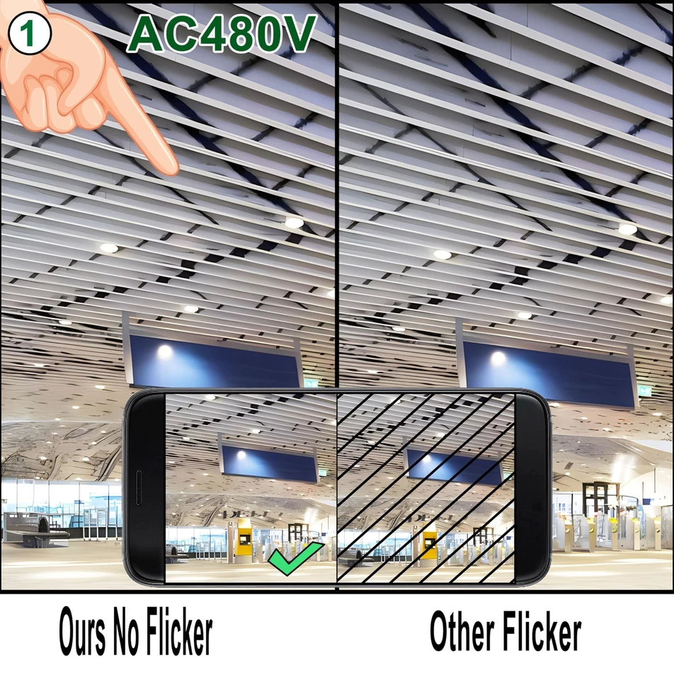 480V led Corn Light Bulb 100W, led Corn Bulb 5000K Daylight White Lamp,1000W ... - Image 2 of 4