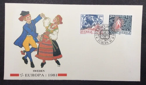 Sweden, EUROPA 1981 - Timeless Traditions of Europe Set FDC