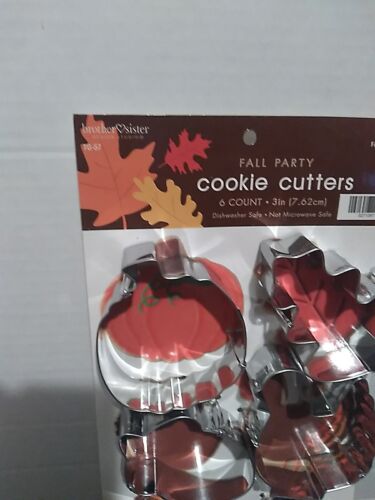 Brother Sister Design Fall Party Cookie Cutters Leaves & Pumpkins Turkey Hat - Picture 3 of 5
