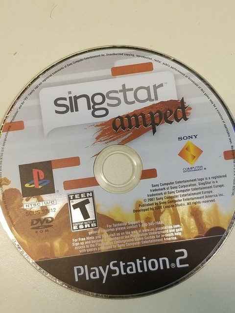 singstar ps2 console singstar ps2 console