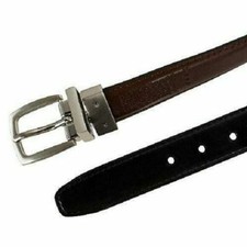 DOCKERS BOY'S REVERSIBLE DRESS  CASUAL BELT, BROWN/BLACK, MEDIUM 8-12 