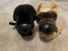 The Dog  Animated 10" Lot Of 2 Black Lab Artlist Collection Barks Wags Tail