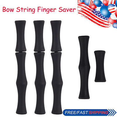 Corda Per Arco Longbow E Ricurvo Con Finger Savers | Toparchery Sostituzione Nera
