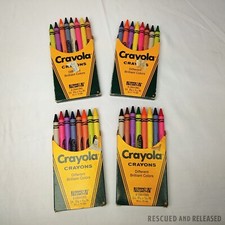 De colección 4x 1985 Crayola Creations 8 paquetes de crayones Binney & Smith