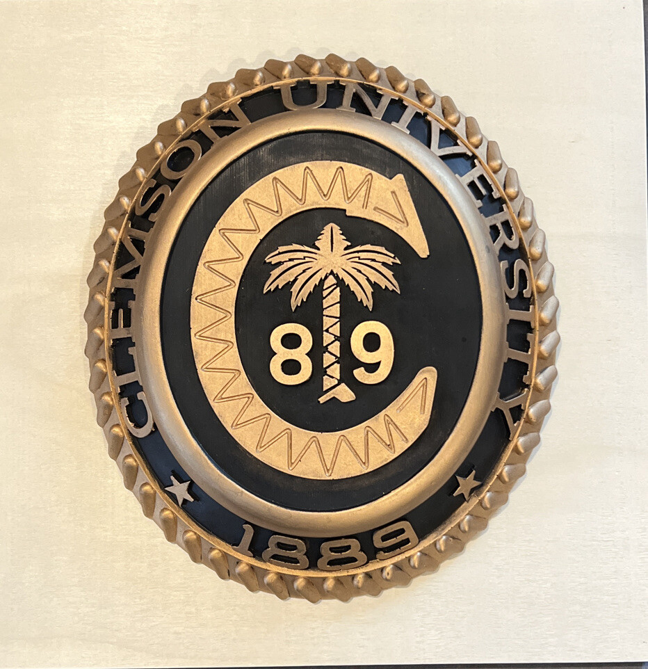 Clemson Customizable Men’s Class Ring Replica Wall Plaque