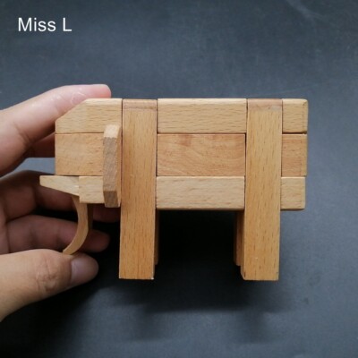 Kong Ming Lock Elephant Toy