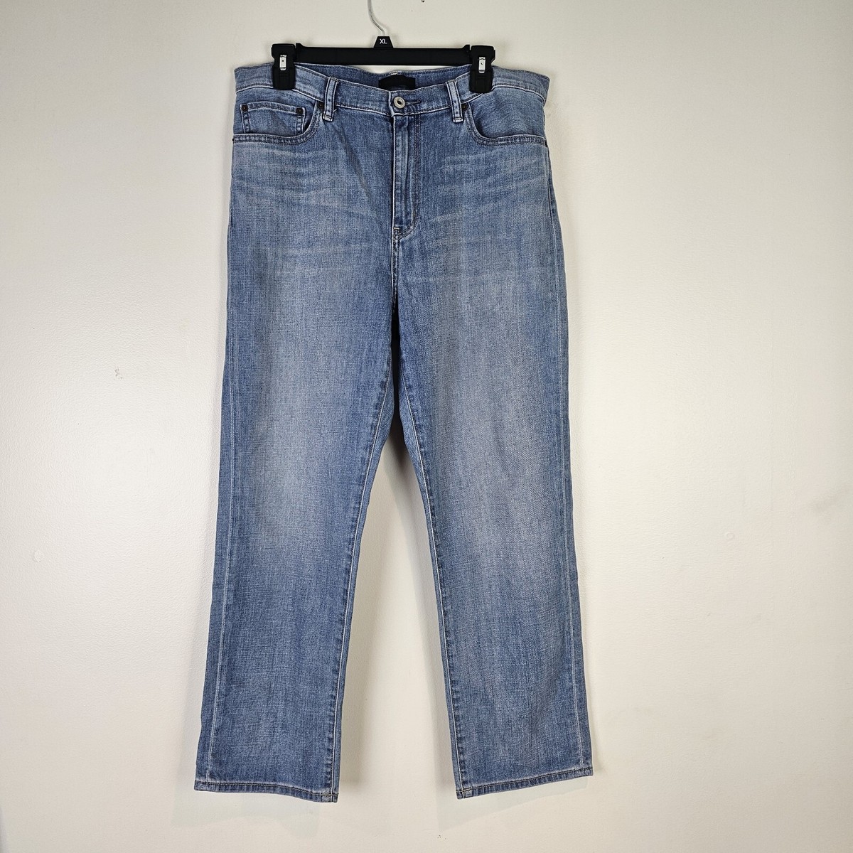 Uniqlo Jeans Womens Blue Kaihara Boyfriend Straight High Rise Denim 32