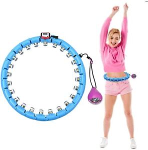 Smart Hula Hoop Massagenoppen Fitness Bauchtrainer Gymnastikreifen 24 Teile 