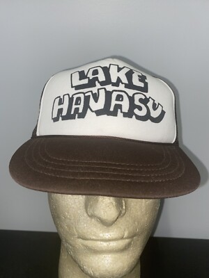Vintage Lake Havasu Arizona Mesh Snapback Trucker Hat Baseball Cap Lid