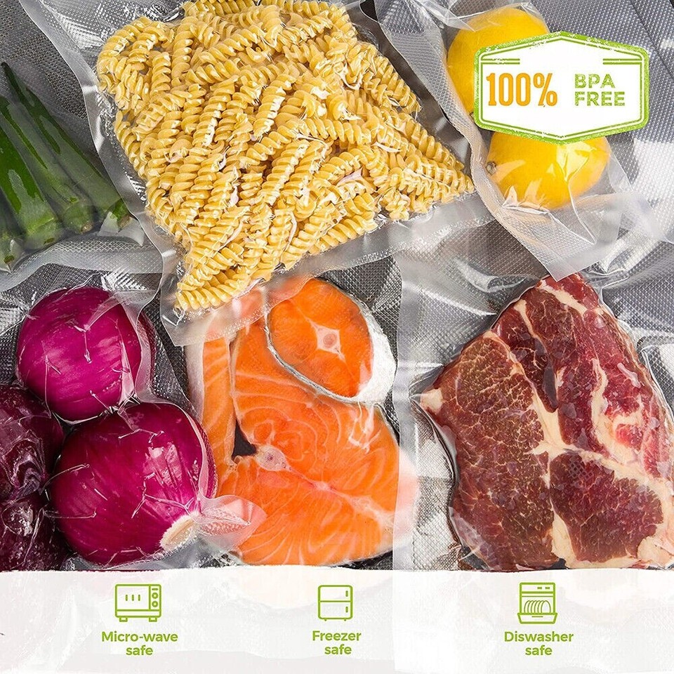 11"x20' Food Saver Vacuum Sealer Bags Rolls 4Mil Embossed FoodSaver