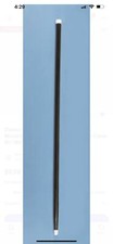 Lot Of 2:Dance Cane Canes Theatrical 36" Black Wooden White Plastic Tips Costume