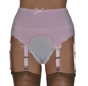 suspender belt with metal clips